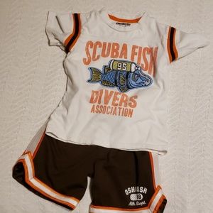 Boys Oshkosh 4T shorts outfit